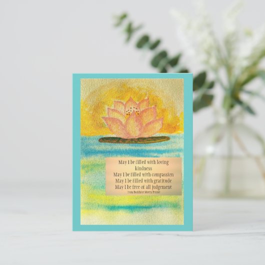 Gebed Metta van de Kaart van de meditatie het (Staand voorkant)