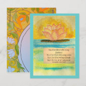 Gebed Metta van de Kaart van de meditatie het (Voorkant / Achterkant)