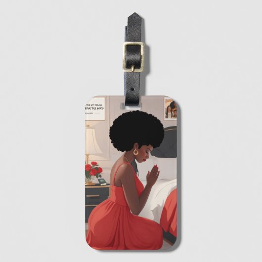 Gebed moeder acryl Bagagelabel (Voorkant (verticaal))