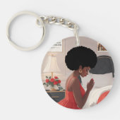 Gebed moeder acryl Sleutelhanger (Voorkant)