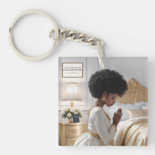 Gebed moeder acryl sleutelhanger