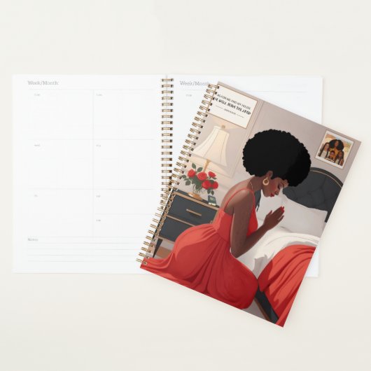 Gebed Moeder Hardcover Maandelijkse Planner 8.5 "x (Display)