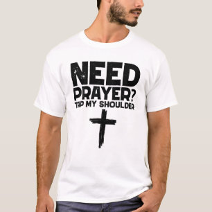 Gebed moet op mijn schouder tikken t-shirt