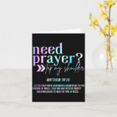 Gebed Nodig Tik Op Mijn Schouder Christelijke Mann Kaart (Gele Bloem)