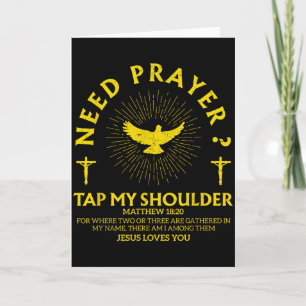 Gebed Nodig Tik Op Mijn Schouder Geloof Christelij Kaart