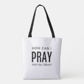 Gebed nodig? Tik op mijn schouder Tote Bag (Achterkant)