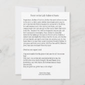 Gebed Onze-Lieve-Vrouw onder knopen Gezegende Maag Kaart (Achterkant)