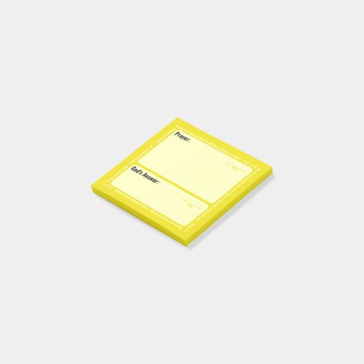 Gebed Post-it Notes (geel) (Schuin)