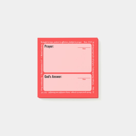Gebed Post-it Notities (rood) Post-it® Notes (Voorkant)
