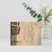 Gebed Sereniteit Vredesbegeleiding Zonnig Zeegezic Briefkaart (Staand voorkant)