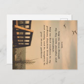 Gebed Sereniteit Vredesbegeleiding Zonnig Zeegezic Briefkaart (Voorkant / Achterkant)