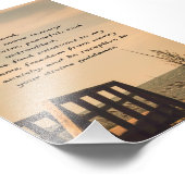 Gebed Sereniteit Vredesbegeleiding Zonnig Zeegezic Foto Afdruk (Hoek)