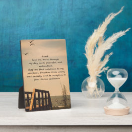 Gebed Sereniteit Vredesbegeleiding Zonnig Zeegezic Fotoplaat