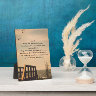 Gebed Sereniteit Vredesbegeleiding Zonnig Zeegezic Fotoplaat