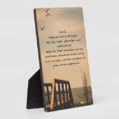 Gebed Sereniteit Vredesbegeleiding Zonnig Zeegezic Fotoplaat (Zijkant)