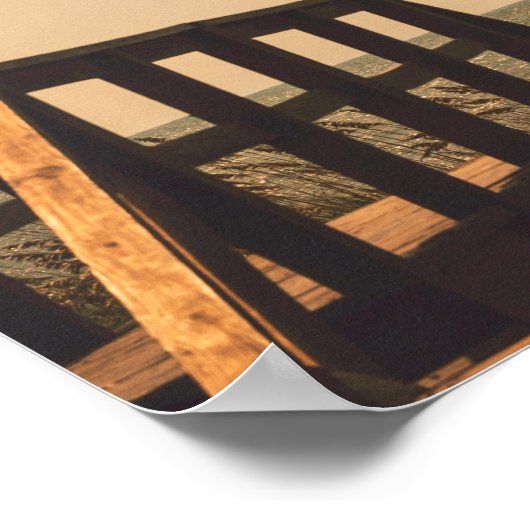 Gebed Sereniteit Vredesbegeleiding Zonnig Zeegezic Poster (Hoek)