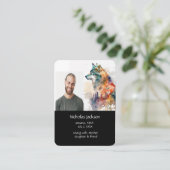 Gebed Stad Wolf Natuur Dier Visitekaartje (Staand voorkant)