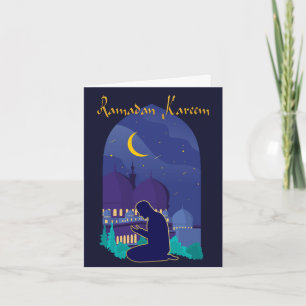 Gebed tijdens Ramadan Kaart
