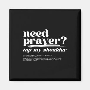 Gebed Tik op mijn schouder Gebed Tik op mijn schoe Magneet