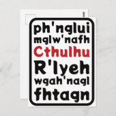 Gebed tot Cthulhu Briefkaart (Voorkant / Achterkant)