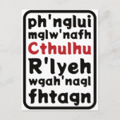 Gebed tot Cthulhu Briefkaart (Voorkant)