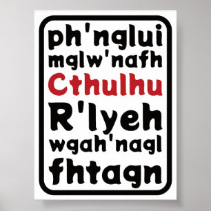 Gebed tot Cthulhu Poster