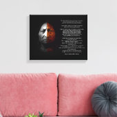 Gebed tot de Grote Geest, "Sitting Bull" citaat Canvas Afdruk (Insitu (Woonkamer))