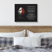 Gebed tot de Grote Geest, "Sitting Bull" citaat Canvas Afdruk (Insitu (Slaapkamer))