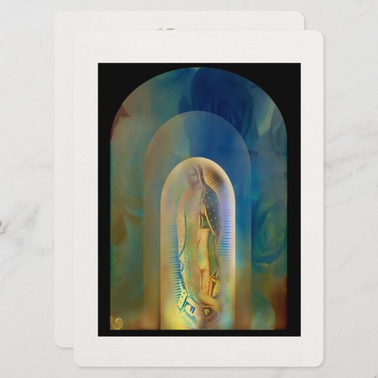 Gebed tot Onze Lieve Vrouw van Guadalupe Kaart (Voorkant / Achterkant)