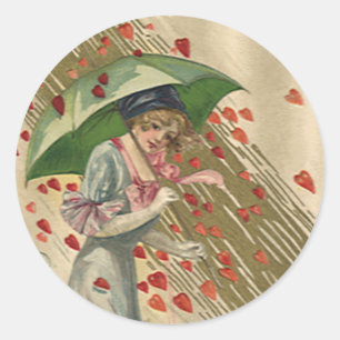 Gebed tot Sint-Valentinus, antieke victoriaanse da Ronde Sticker