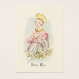 Gebed tot St. Anne met Maagd Maria Heilige Kaart