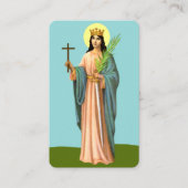 Gebed tot St Barbara Prayer Kaart Visitekaartje (Voorkant)