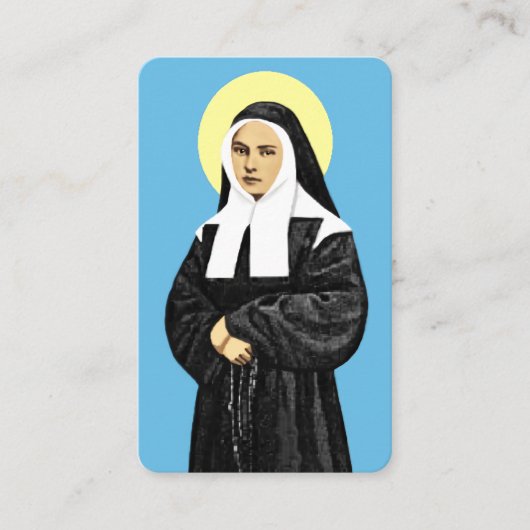 Gebed tot St Bernadette Gebed Kaart Visitekaartje (Voorkant)