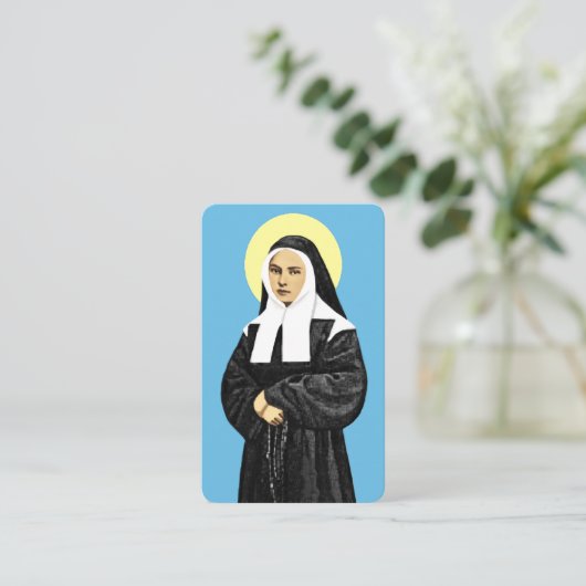 Gebed tot St Bernadette Gebed Kaart Visitekaartje (Staand voorkant)
