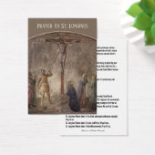Gebed tot St. Longinus - Centurion bij de kruisigi Visitekaartje (Bureau)