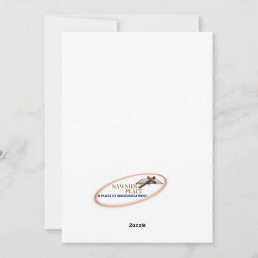 Gebed van aanmoediging feestdagenkaart (Achterkant)