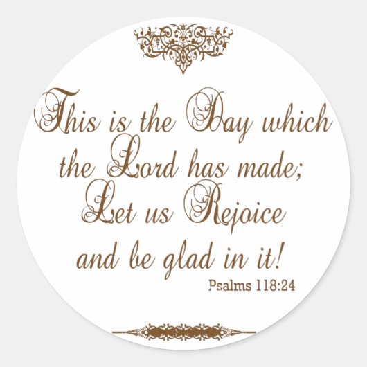 Gebed van Bedankt voor overwinningssticker Ronde Sticker (Voorkant)