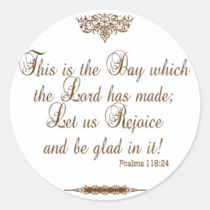 Gebed van Bedankt voor overwinningssticker Ronde Sticker