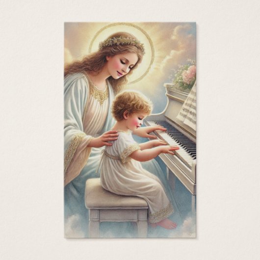 Gebed van Cecilia voor pianostudenten Visitekaartje (Voorkant)