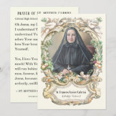 Gebed van de H. Moeder Cabrini Kaart (Voorkant / Achterkant)