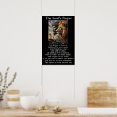 Gebed van de Heer Opoffering en Soevereiniteit Mes Poster (Keuken)