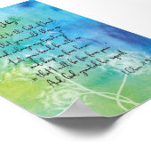 gebed van de Jabez-Waterverf met Dandelions Poster (Hoek)