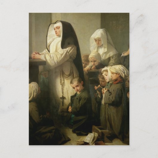 Gebed van de kinderen die lijden aan de ringworm briefkaart (Voorkant)