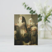 Gebed van de kinderen die lijden aan de ringworm briefkaart (Staand voorkant)