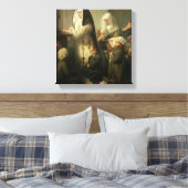 Gebed van de kinderen die lijden aan de ringworm canvas afdruk (Insitu (Slaapkamer))