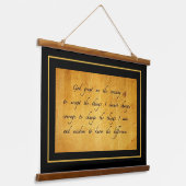Gebed van de sereniteit  hangend wandkleed (Gebogen)