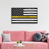 Gebed van de verzender: gepersonaliseerd in Gold L Canvas Afdruk (Insitu (Woonkamer))