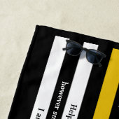 Gebed van de verzender: gepersonaliseerd in Gold L Strandlaken (In situ)