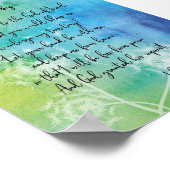 gebed van de Waterverf Jabez met het Poster Dandel (Hoek)