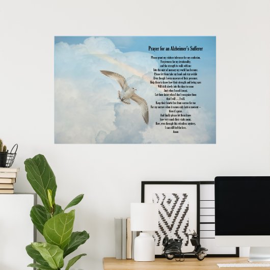 Gebed van de ziekte van Alzheimer Poster (Thuiskantoor)